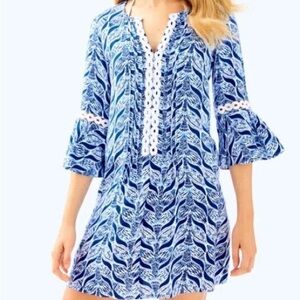Lilly Pulitzer I Mermaids Tail Hollie Tunic Dress (Small)